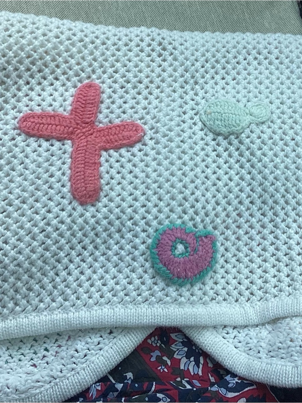Robert Scott Cream Crochet Shell&Starfish Grandmacore Vest some imperfections - Picture 6 of 7